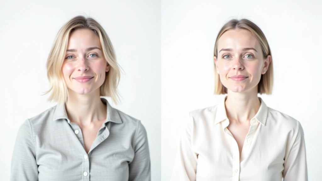 Vergleich: Links chaotisches Layout mit vielen Elementen, rechts sauberes minimales Layout mit Typografie-Hierarchie
